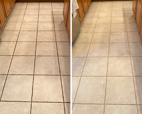 Floor Restored by Out Tile and Grout Cleaners in Phoenix, AZ