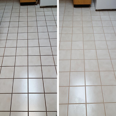 Kitchen Grout Deep Cleaning