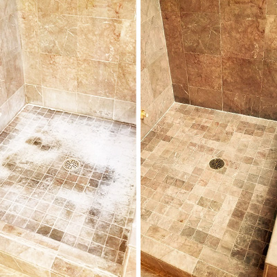 Shower Cleaning and Sealing