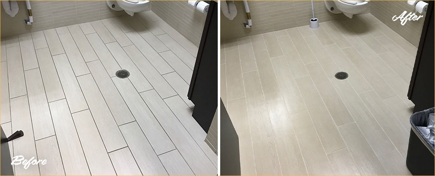 Bathroom Before and After Grout Sealing in Phoenix, AZ