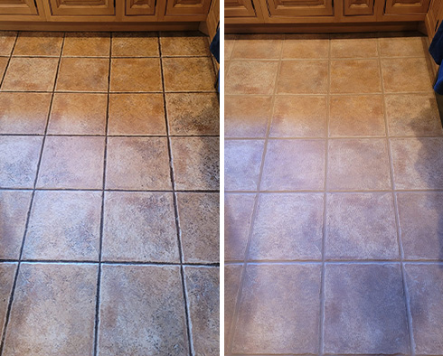 Floor Restored by Our Tile and Grout Cleaners in Paradise Valley, AZ