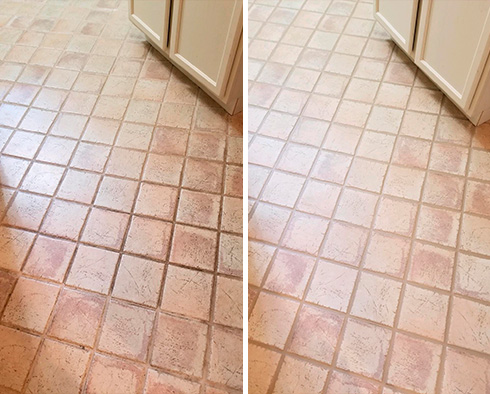 Floor Restored by Our Tile and Grout Cleaners in Tempe, AZ