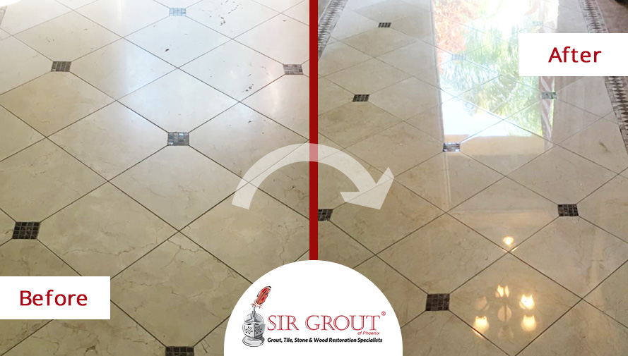 Picture of Marble Floor Stone Polishing in Chandler, AZ