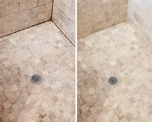 Shower Restored by Our Tile and Grout Cleaners in Mesa, AZ