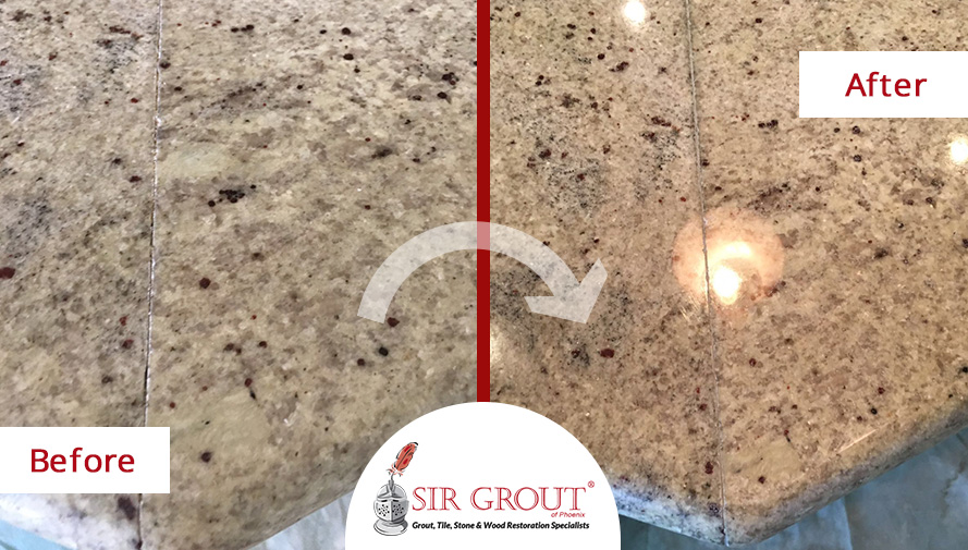 See How A Stone Sealing And Seam Repair, Granite Countertop Restoration Services
