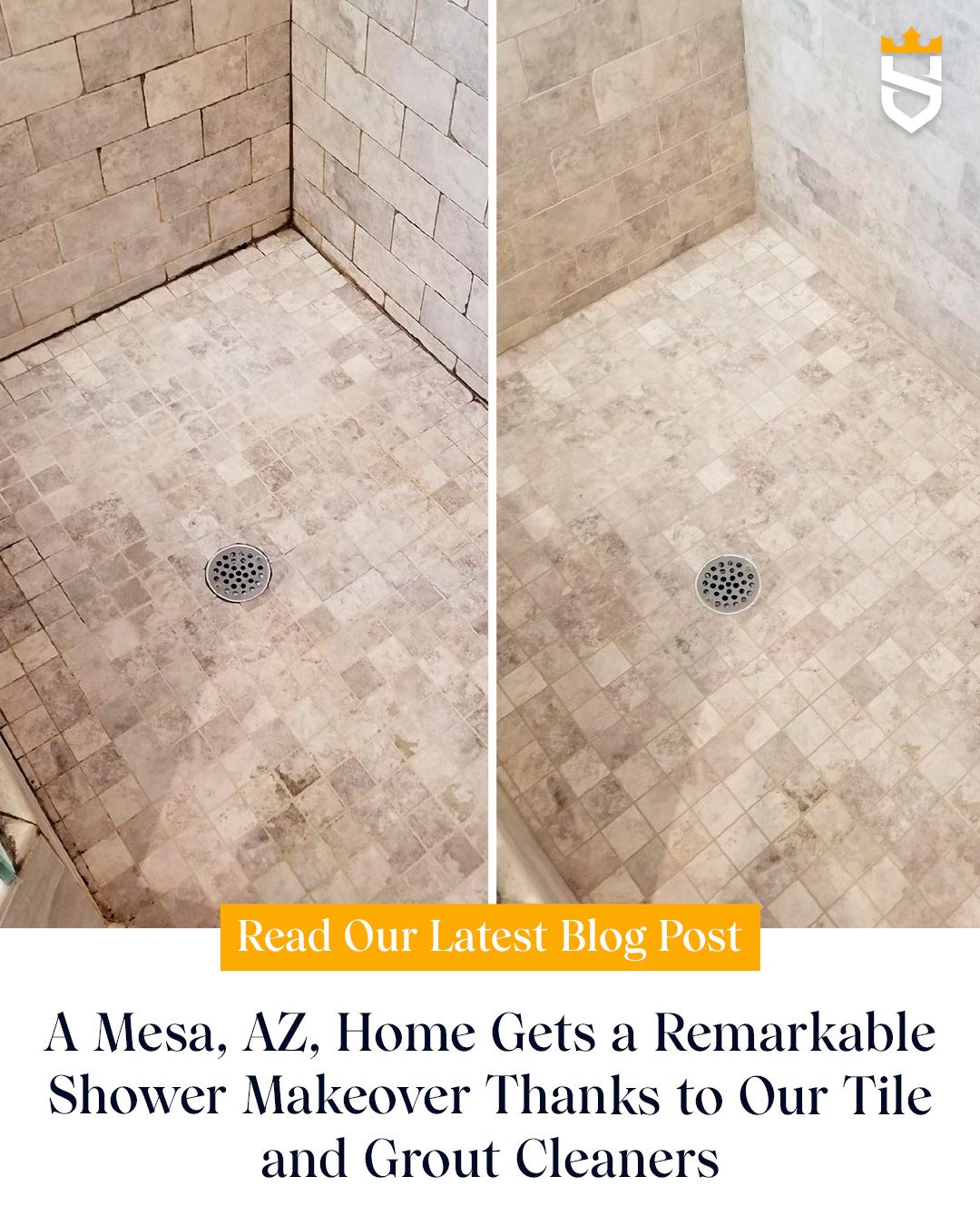 A Mesa, AZ, Home Gets a Remarkable Shower Makeover Thanks to Our Tile and Grout Cleaners