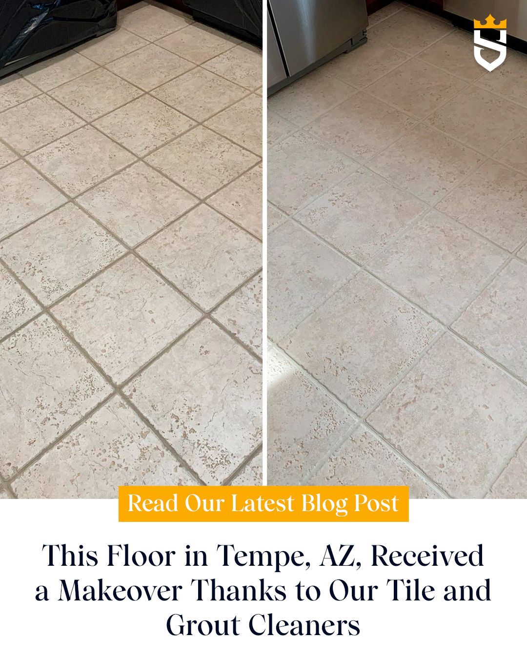 This Floor in Tempe, AZ, Received a Makeover Thanks to Our Tile and Grout Cleaners