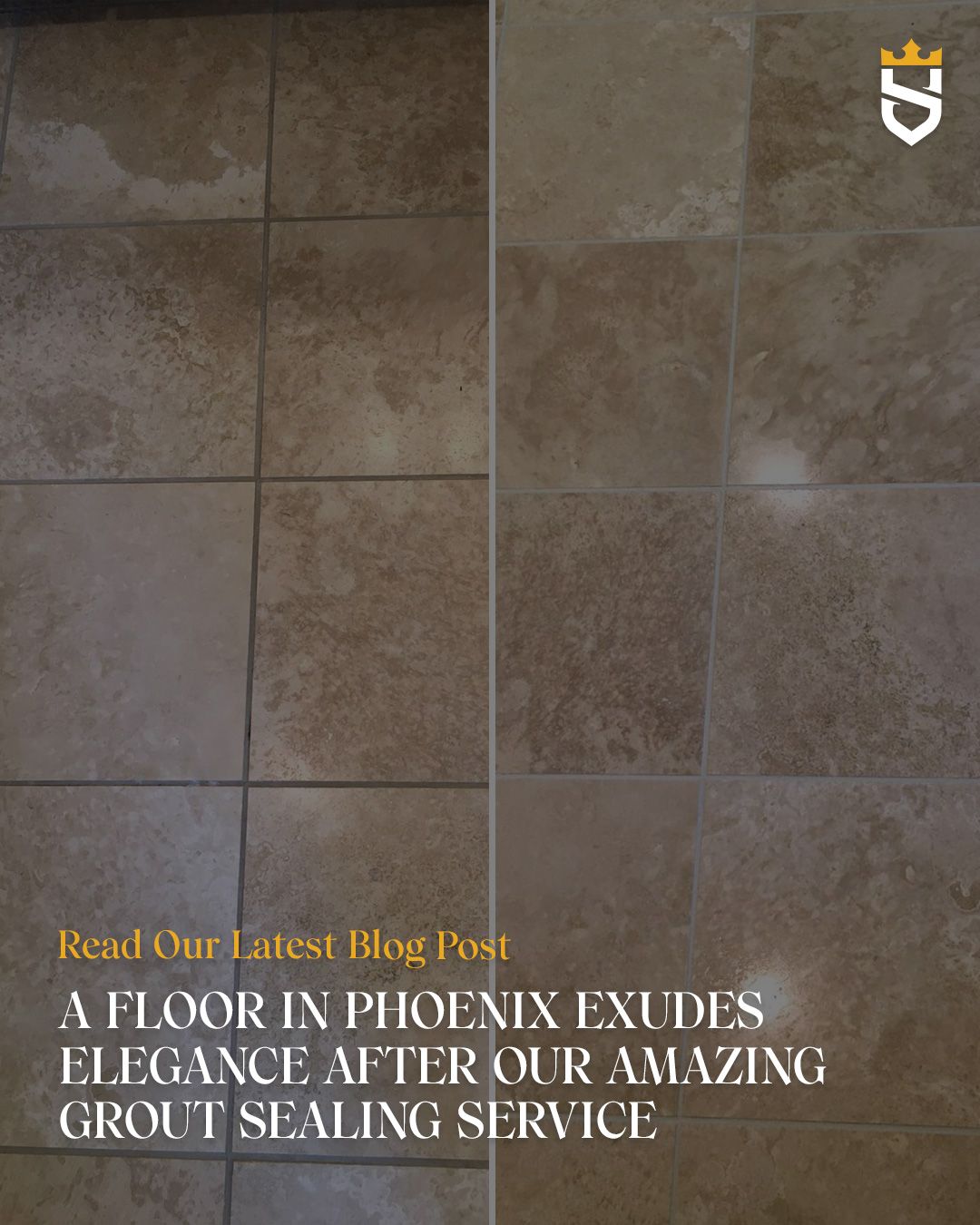 A Floor in Phoenix Exudes Elegance After Our Amazing Grout Sealing Service