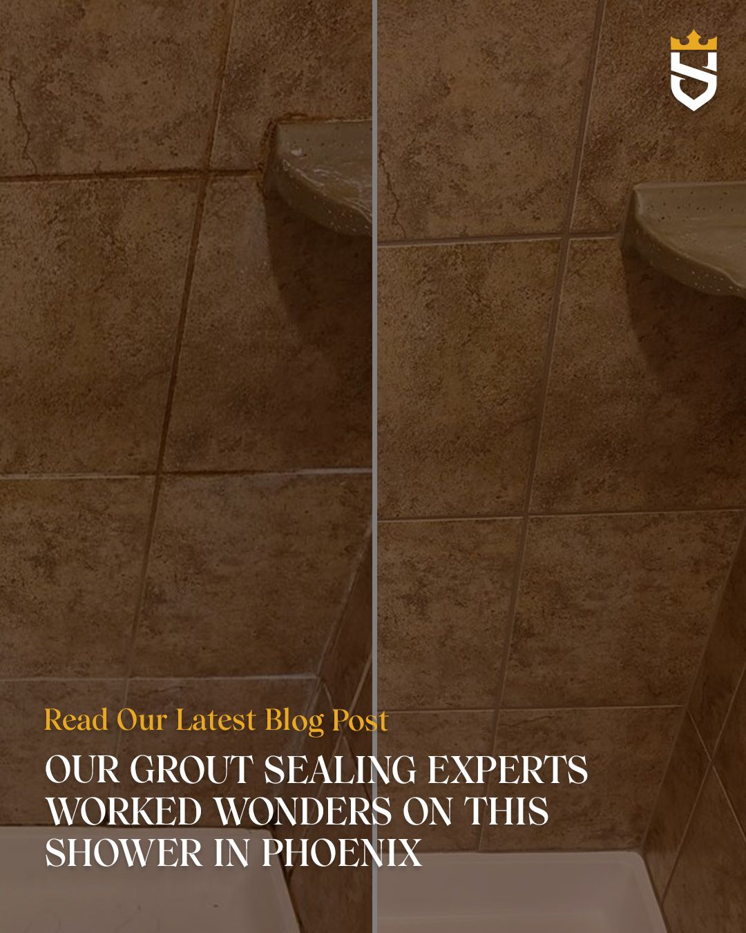 Our Grout Sealing Experts Worked Wonders on This Shower in Phoenix