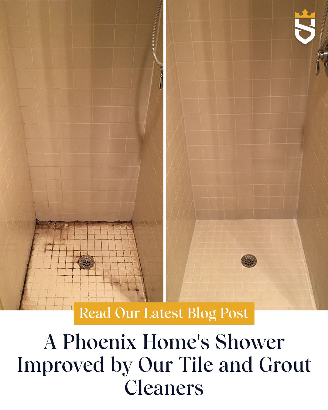 A Phoenix Home's Shower Improved by Our Tile and Grout Cleaners